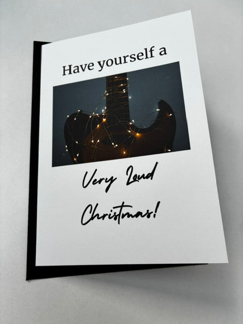 Have Yourself a Very Loud Christmas – Set of 5 Music Christmas Cards + Metallic Pen