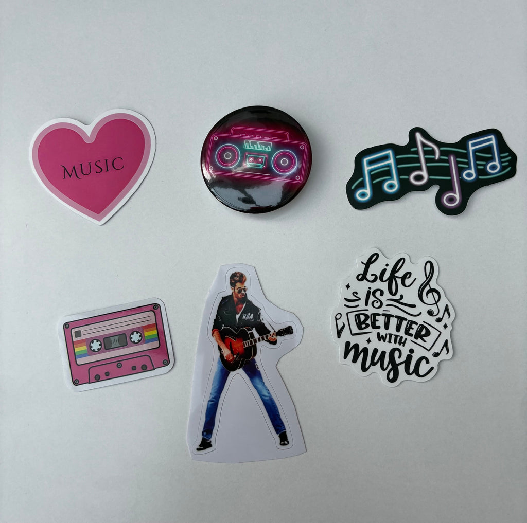 THE ENCORE – Music Stickers & Badge