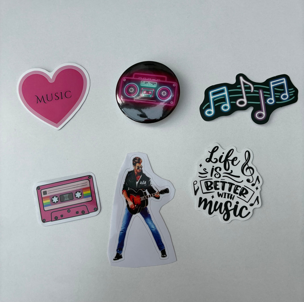 THE ENCORE – Music Stickers & Badge