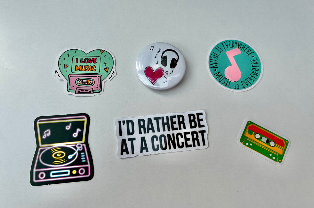 THE ENCORE – Music Stickers & Badge